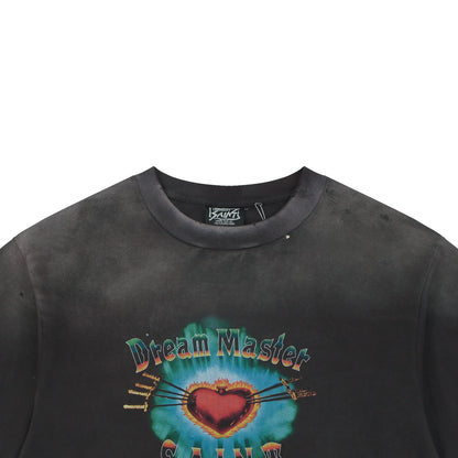 Saint Michael Dream Master Sacred Heart Graphic T-Shirt – Charcoal