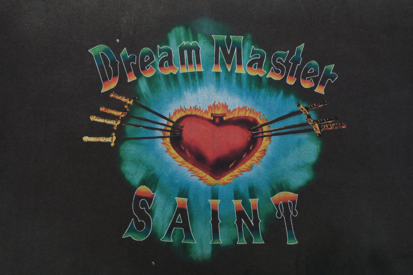 Saint Michael Dream Master Sacred Heart Graphic T-Shirt – Charcoal