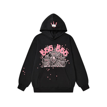 SP5DER 555 Web Hoodie – Black