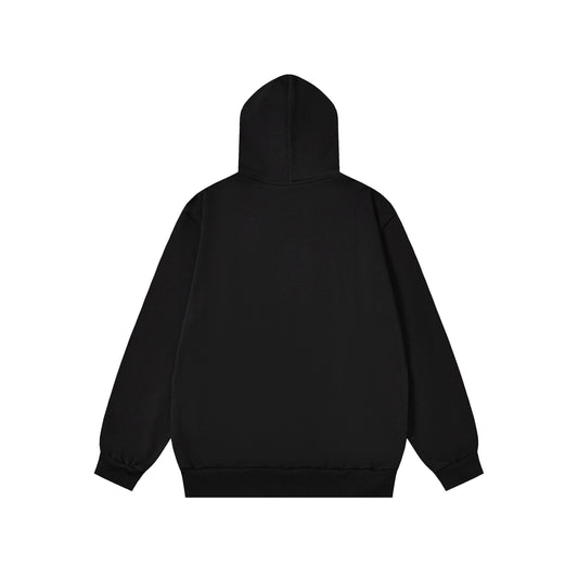 Sp5der OG Web Hoodie – Black / Fire