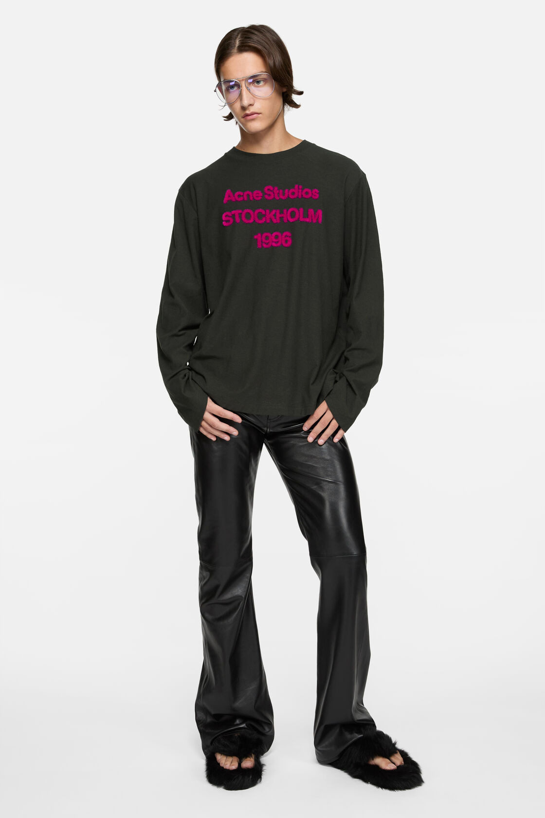 Acne Studios Logo Relaxed Fit S/S T-Shirt