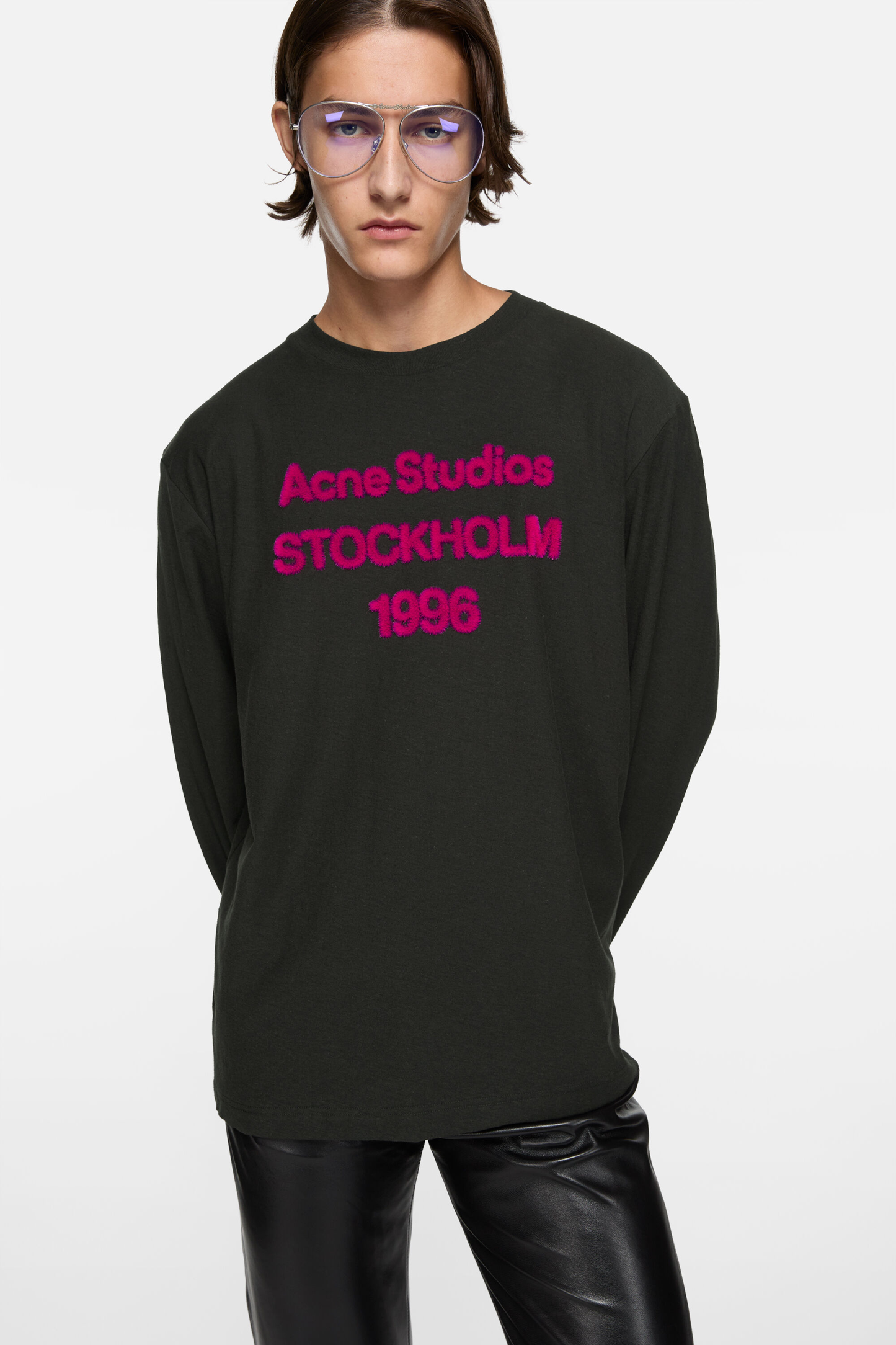 Acne Studios Logo Relaxed Fit S/S T-Shirt