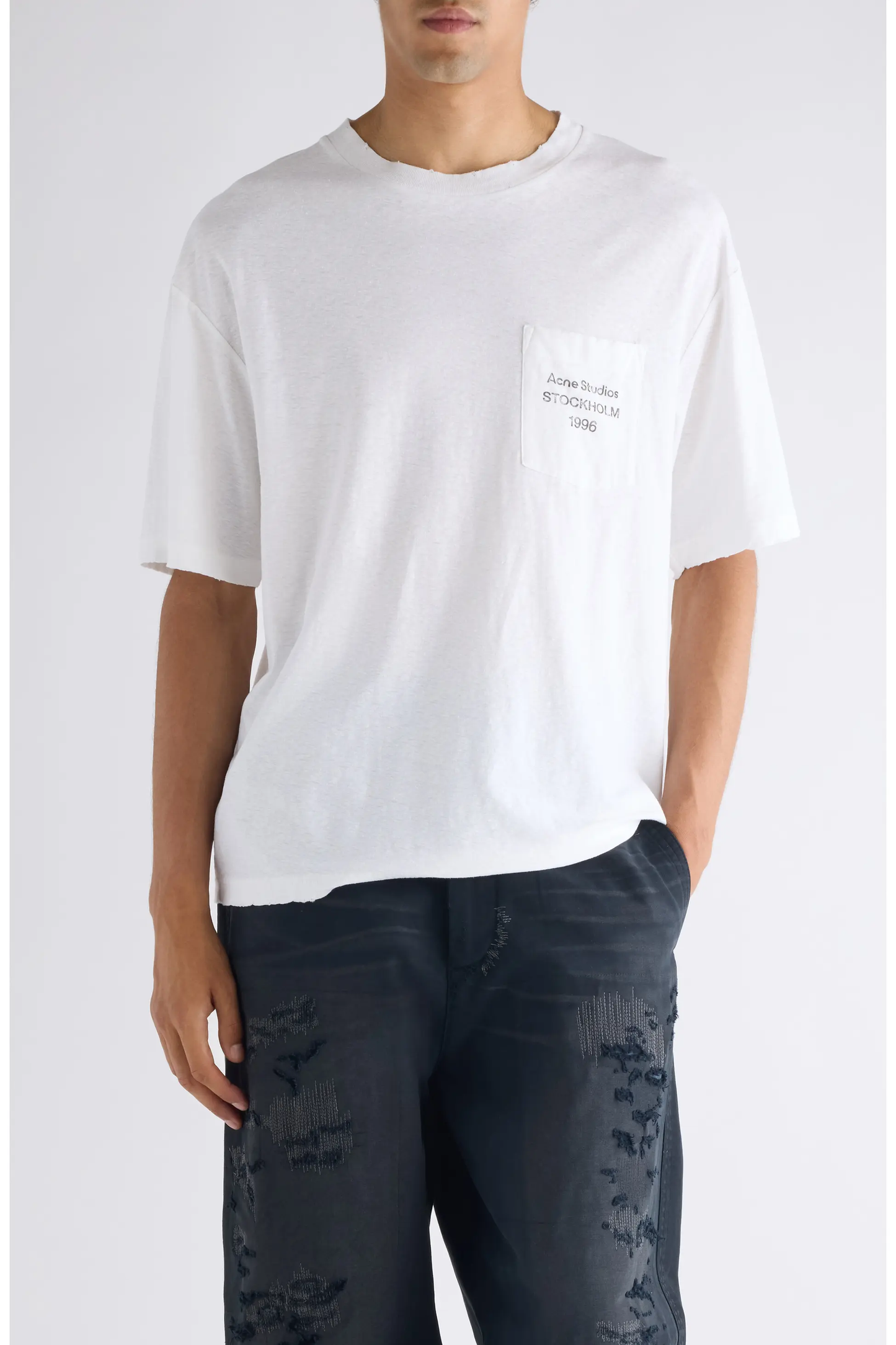 Acne Studios Exford Logo Pocket S/S T-Shirt