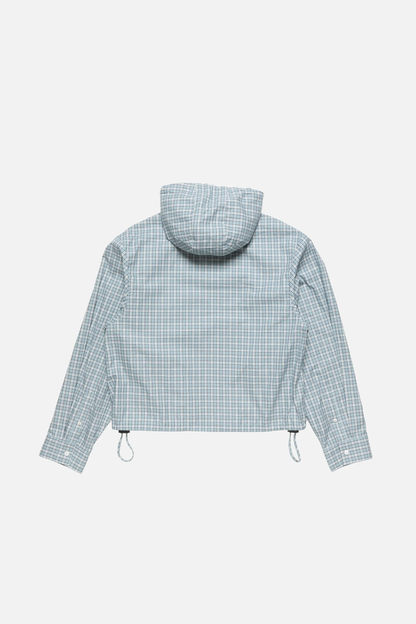 Acne Studios Hooded Check Jacket – Blue / White