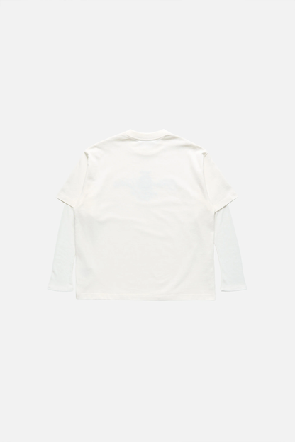 Acne Studios Off-White Embroidered Long-Sleeve T-Shirt