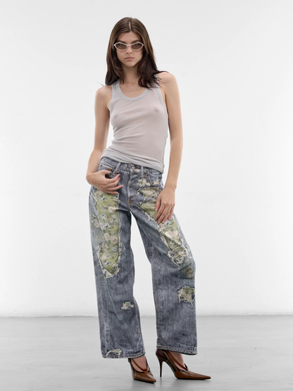 Acne Studios Blue Trompe L’Œil 1981 Jeans