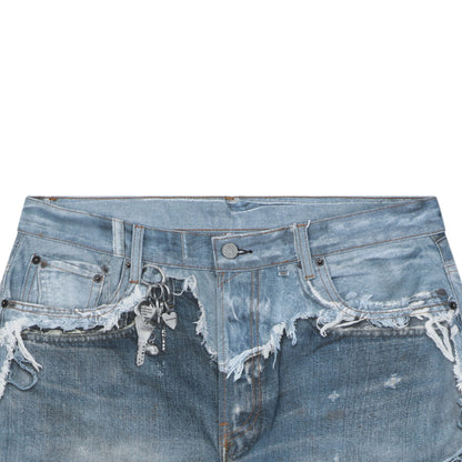 Acne Studios Distressed Denim Shorts
