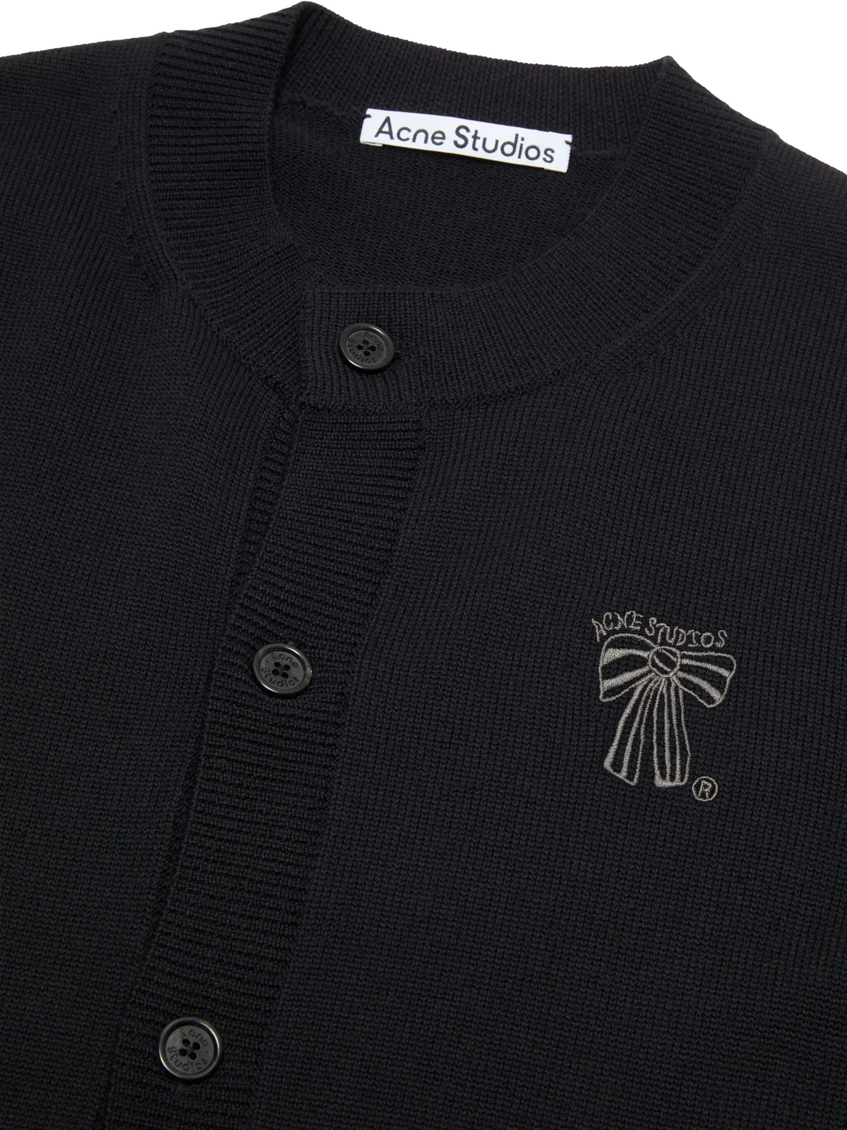 Acne Studios Ribbed Button-Up Cardigan