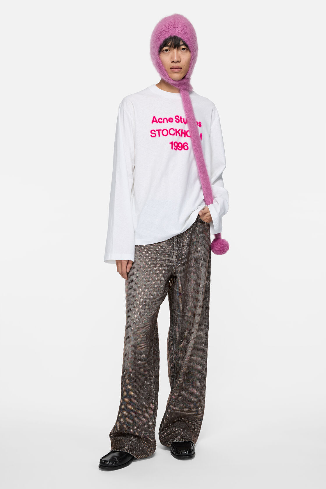 Acne Studios Logo Relaxed Fit S/S T-Shirt