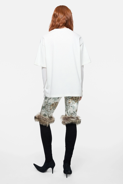 Acne Studios Off-White Embroidered Long-Sleeve T-Shirt