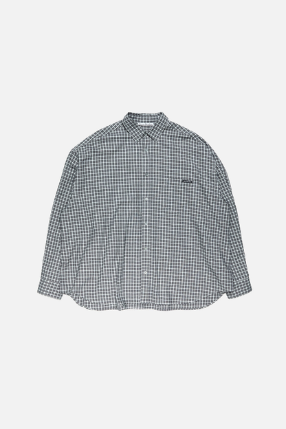 Acne Studios Flannel Button-Up Shirt – Black / White
