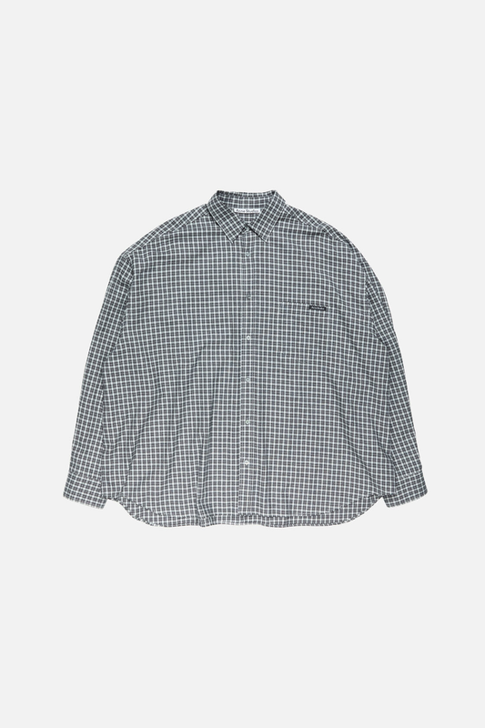 Acne Studios Flannel Button-Up Shirt – Black / White