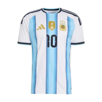 Adidas Lionel Messi Argentina 2026 Home Authentic Jersey, White, Icey Blue & Light Blue Asia Sizing KH3934