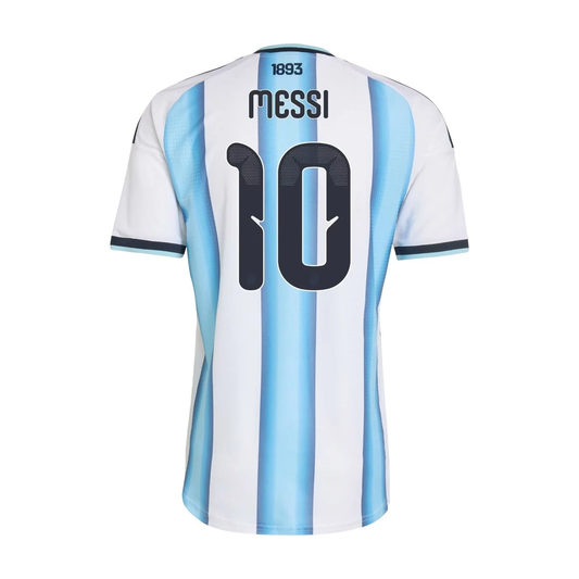 Adidas Lionel Messi Argentina 2026 Home Authentic Jersey, White, Icey Blue & Light Blue Asia Sizing KH3934