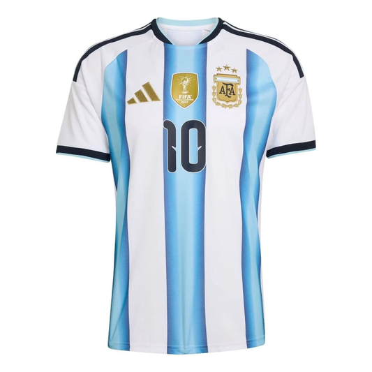 adidas Lionel Messi Argentina 2026 Home Jersey, White/Icey Blue/Light Blue, Asia Sizing KA8117