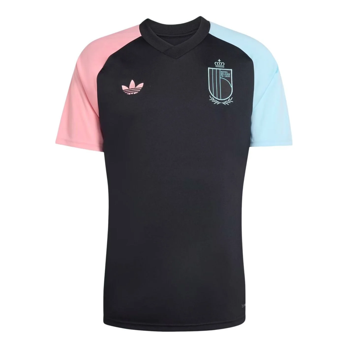 adidas Belgium 2026 Away Pre-Match Jersey, Black/Super Pop/Frozen Blue, Asia Sizing JY7642