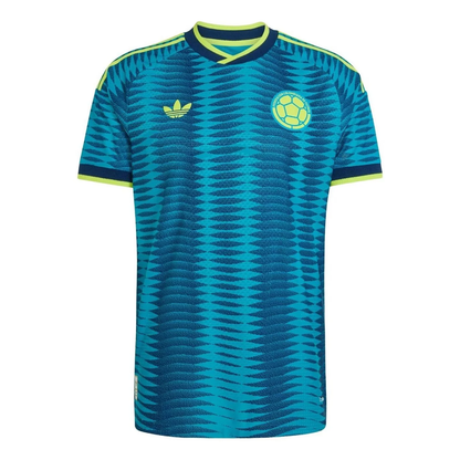 adidas Colombia 2026 Away Authentic Jersey, Mystery Petrol/Team Navy Blue 2, Asia Sizing JL6973