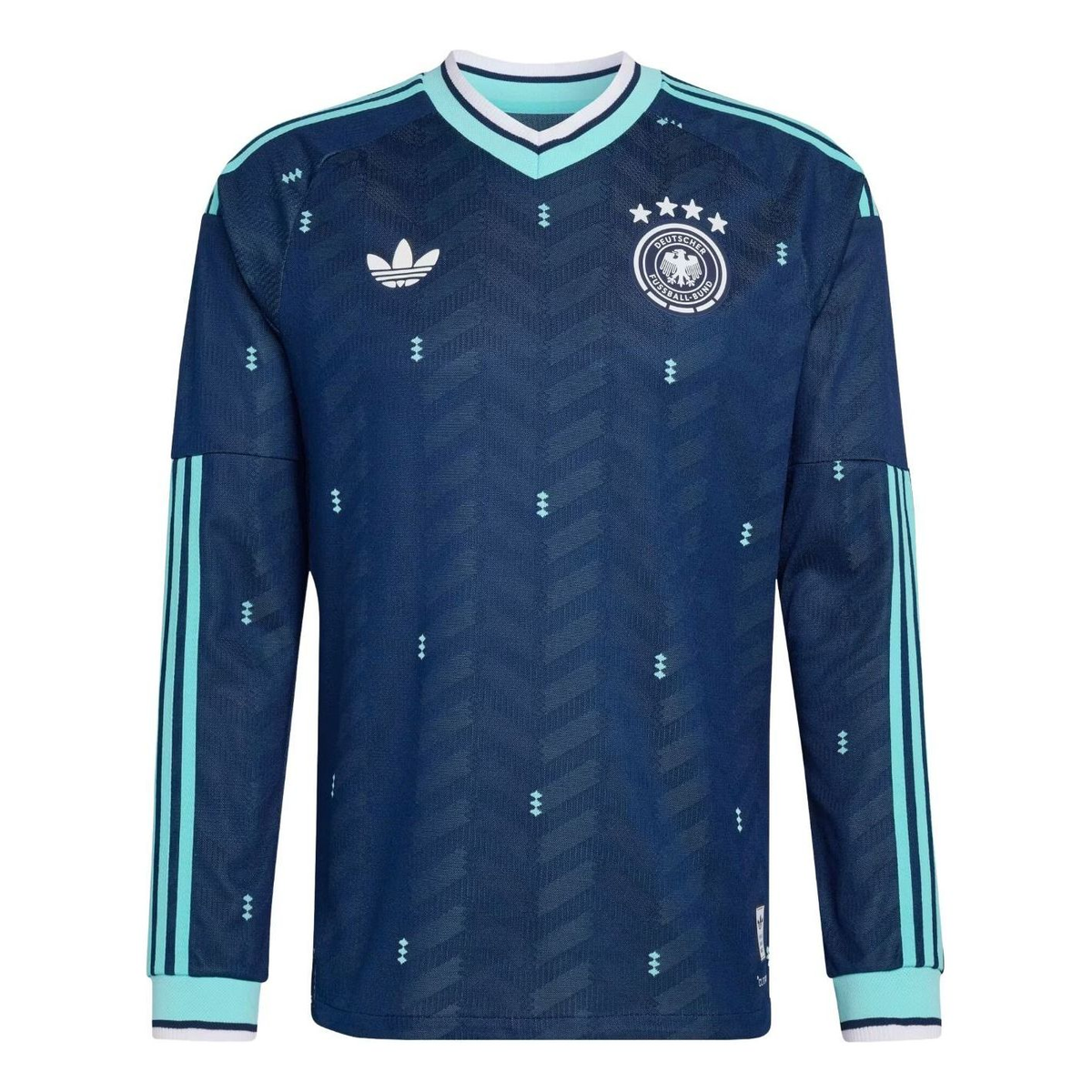 adidas Germany 2026 Away Authentic Long Sleeve Jersey, Collegiate Navy, Asia Sizing JM1382