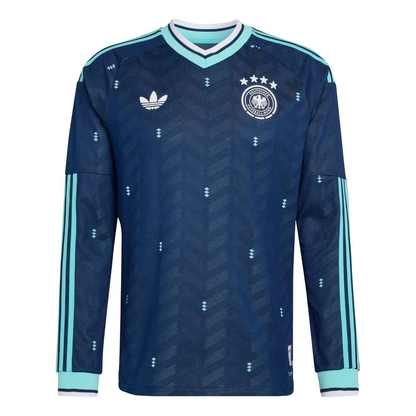 adidas Germany 2026 Away Authentic Long Sleeve Jersey, Collegiate Navy, Asia Sizing JM1382