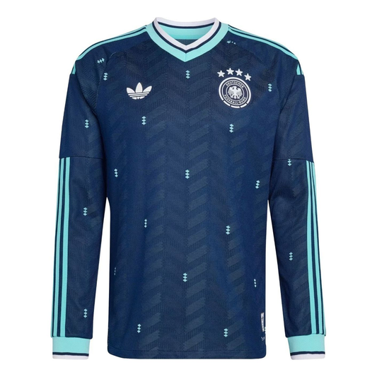 adidas Germany 2026 Away Authentic Long Sleeve Jersey, Collegiate Navy, Asia Sizing JM1382