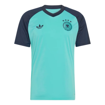 adidas Germany 26 Away Pre-Match Jersey, Flash Aqua, Asia Sizing JZ4578