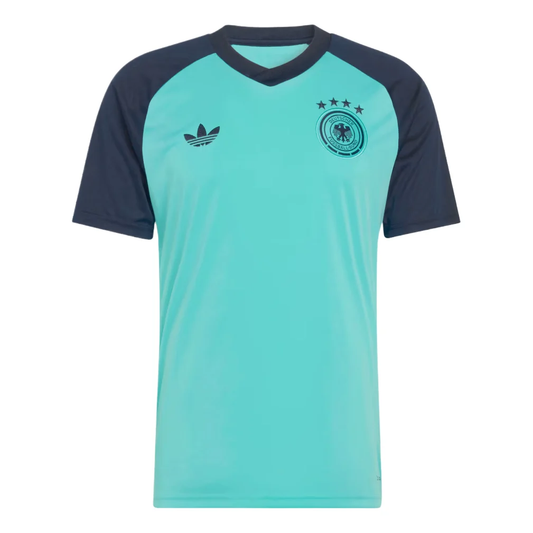 adidas Germany 26 Away Pre-Match Jersey, Flash Aqua, Asia Sizing JZ4578