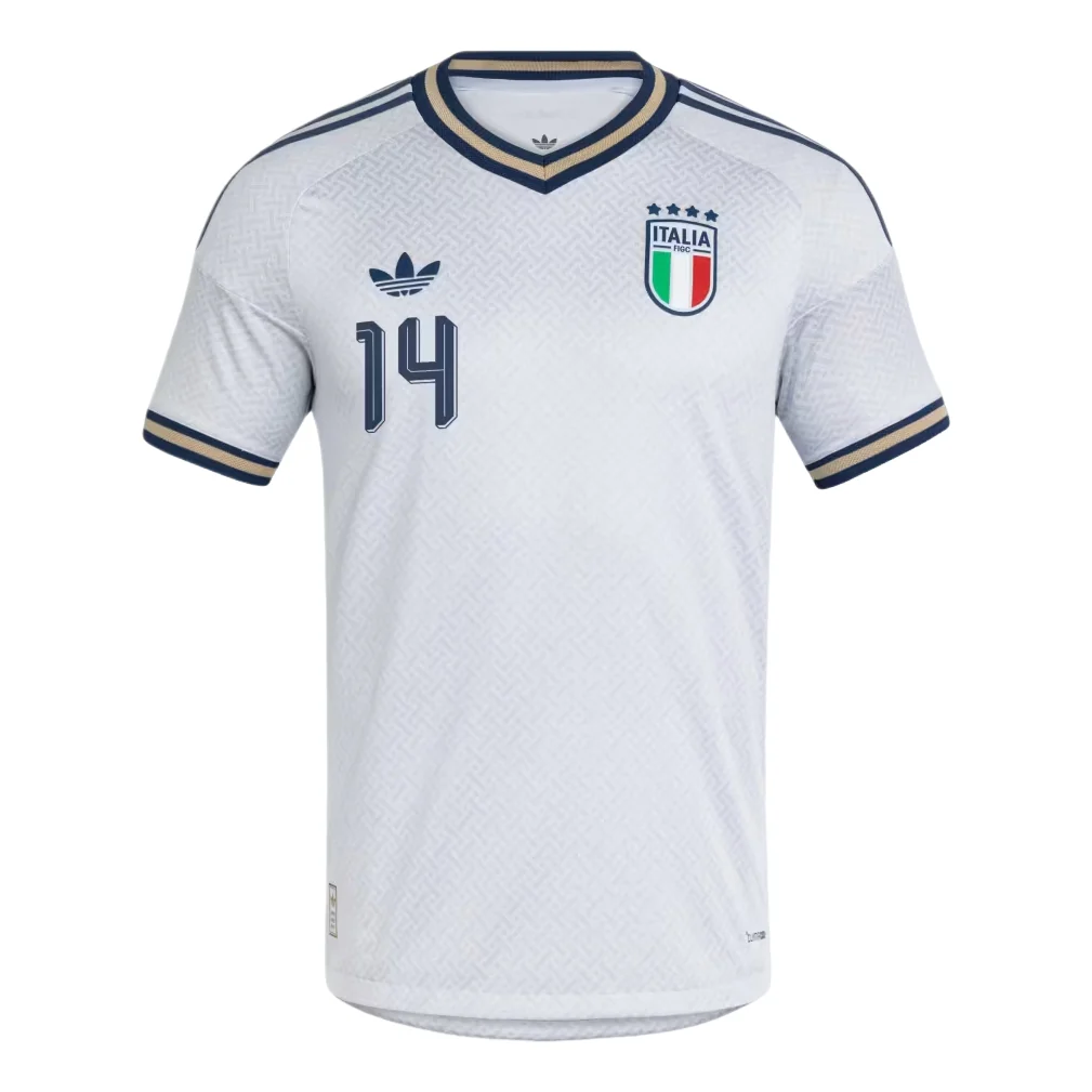 adidas Federico Chiesa Italy 26 Away Authentic Jersey, Aeroblue, Asia Sizing KX1513