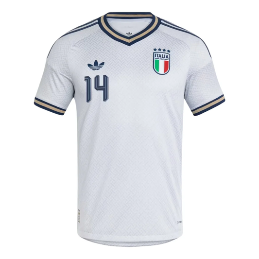 adidas Federico Chiesa Italy 26 Away Authentic Jersey, Aeroblue, Asia Sizing KX1513