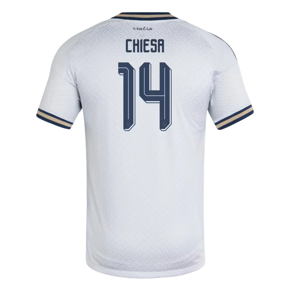 adidas Federico Chiesa Italy 26 Away Authentic Jersey, Aeroblue, Asia Sizing KX1513