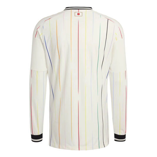 Adidas Japan 26 Away Authentic Long-Sleeve Jersey, Off White & Black Asia Sizing JZ9698