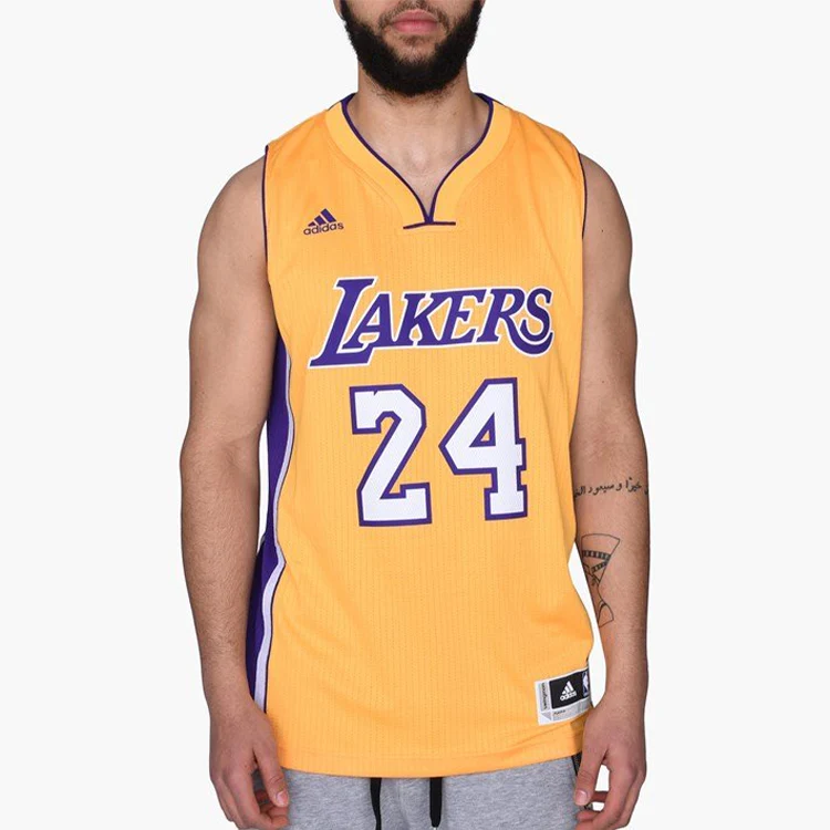 adidas Kobe Bryant Los Angeles Lakers Men’s Jersey, Yellow  - A45978