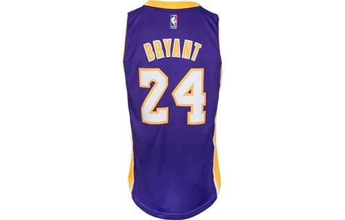 Adidas NBA Kobe Bryant Los Angeles Lakers Jersey, Purple/Gold - A45975