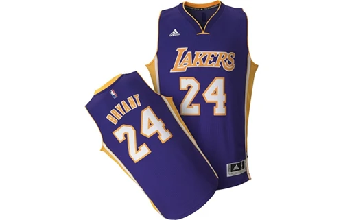 Adidas NBA Kobe Bryant Los Angeles Lakers Jersey, Purple/Gold - A45975