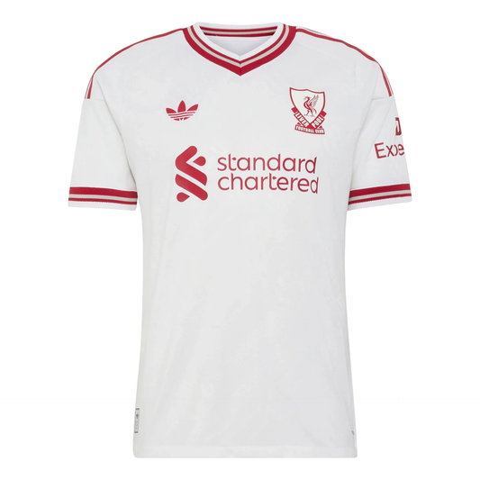 Adidas Liverpool FC 2026-27 Authentic Away Jersey - White - KA6859