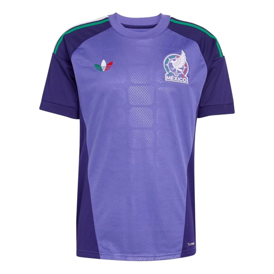 adidas Mexico 2026 Away Goalkeeper Jersey, Purple, Asia Sizing KA8566