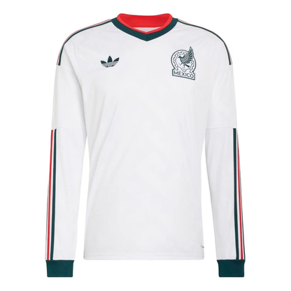 adidas Mexico 2026 Away Long Sleeve Jersey, White, Asia Sizing JZ2821