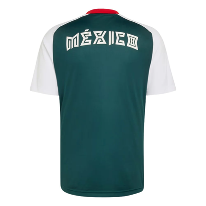 adidas Mexico 26 Away Pre-Match Jersey, White & Aurora Ivy Asia Sizing JY5488