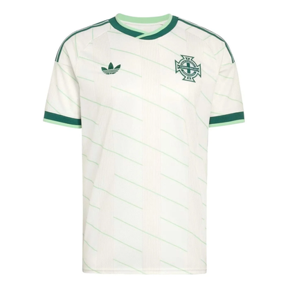adidas Northern Ireland 2026 Away Jersey, Cloud White & Tech Forest Asia Sizing JL6922