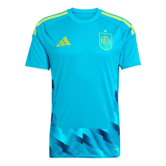 adidas Spain 26 Home Goalkeeper Jersey, Bold Aqua, Asia Sizing KB8371