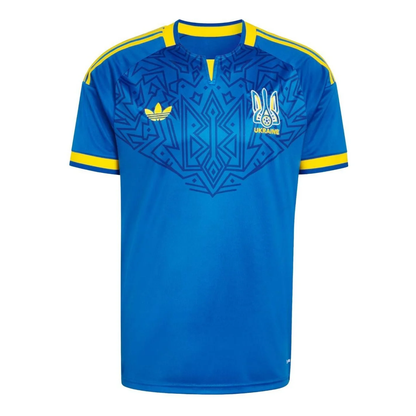 adidas Ukraine 2026 Away Jersey, Glow Blue Asia Sizing JZ7005