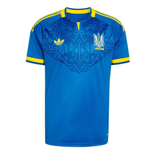 adidas Ukraine 2026 Away Jersey, Glow Blue Asia Sizing JZ7005