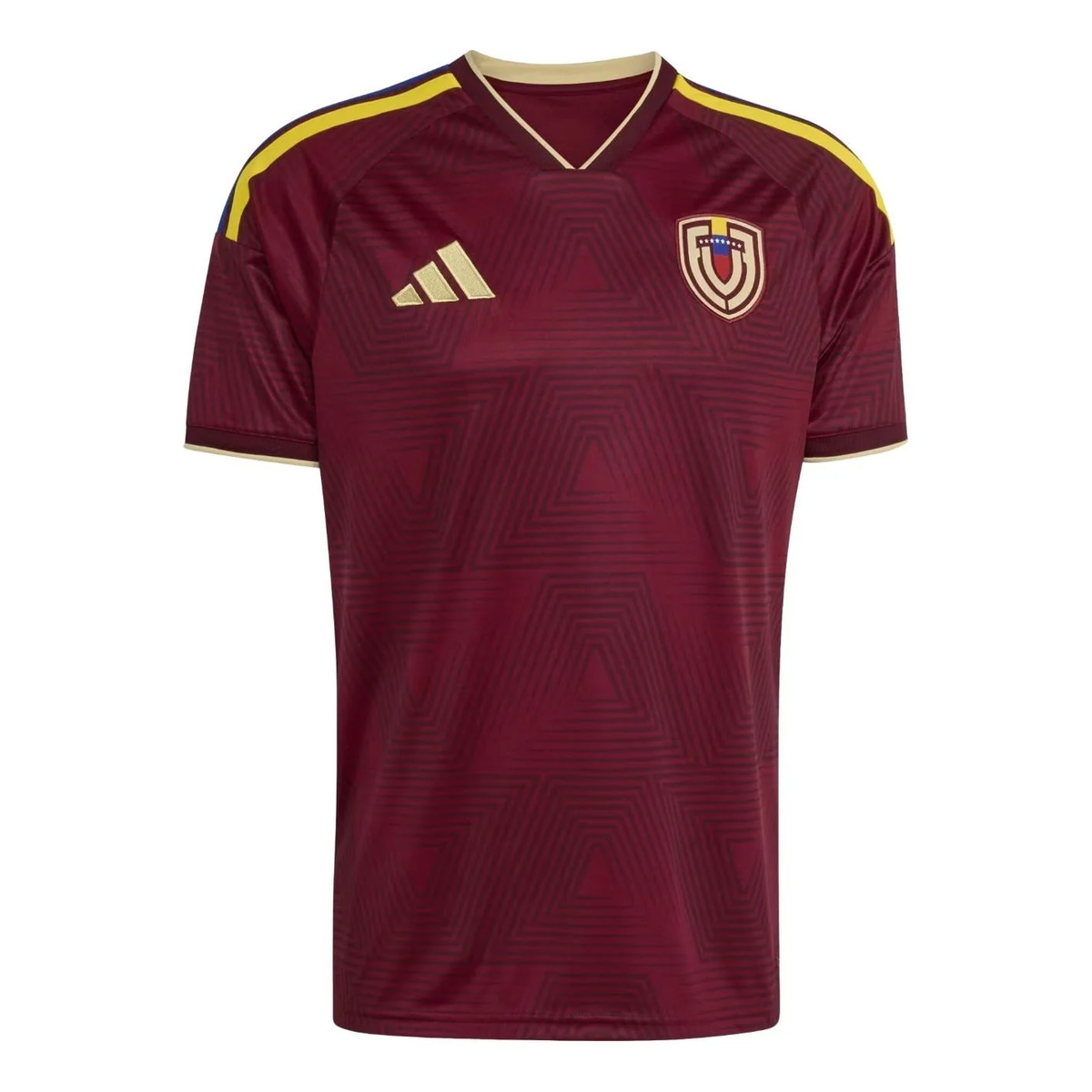 adidas Venezuela 26 Home Jersey, Team Coll Burgundy 2 Asia Sizing KB3723