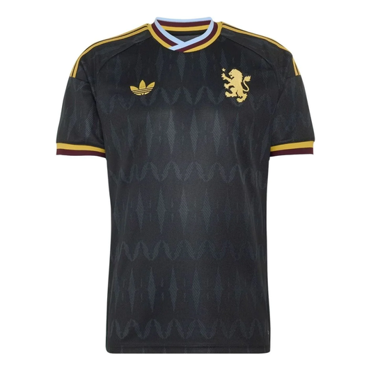 adidas x Aston Villa 2026-27 Away Soccer Jersey - Black (Asia Sizing) JZ4734