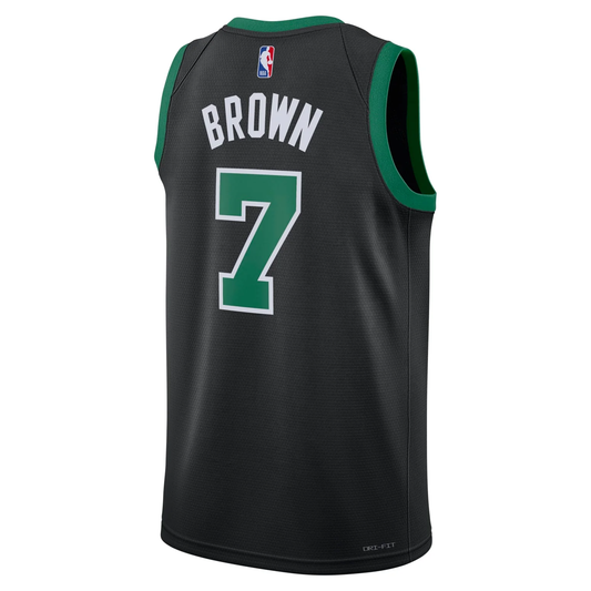Air Jordan Brand NBA Boston Celtics Swingman Jersey – Jaylen Brown Black Green - DO9519-011