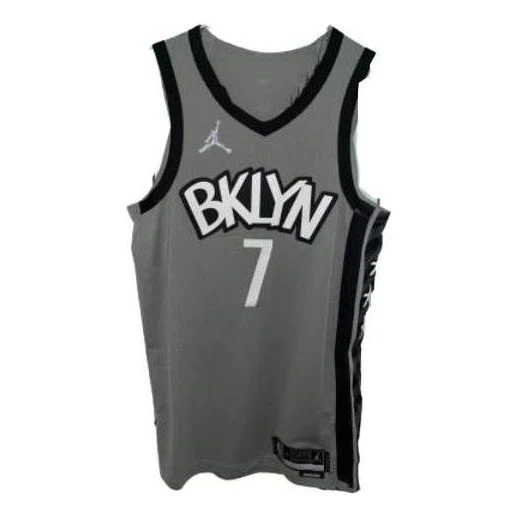 Air Jordan Brooklyn Nets Kevin Durant Jersey - Grey - DB3472-002