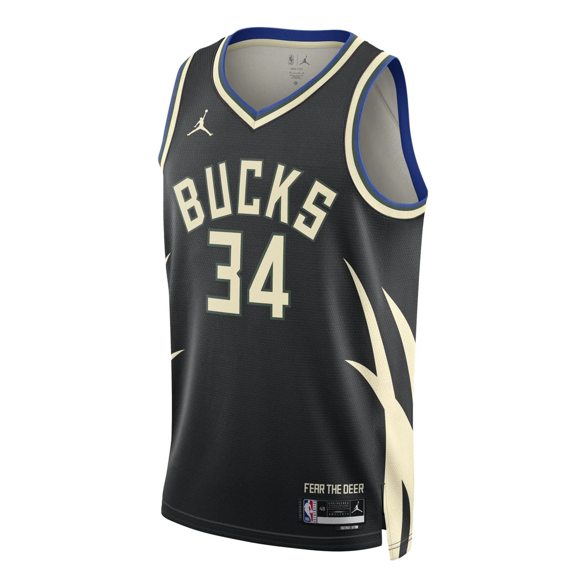 Air Jordan Dri-FIT NBA Giannis Antetokounmpo Swingman Jersey - Black - DO9533-010