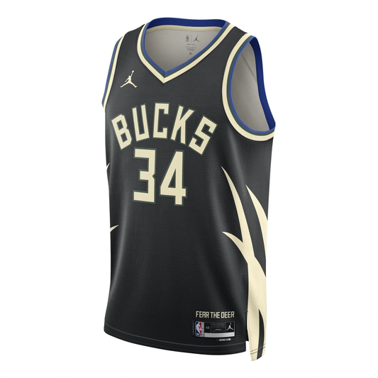 Air Jordan Dri-FIT NBA Giannis Antetokounmpo Swingman Jersey - Black - DO9533-010