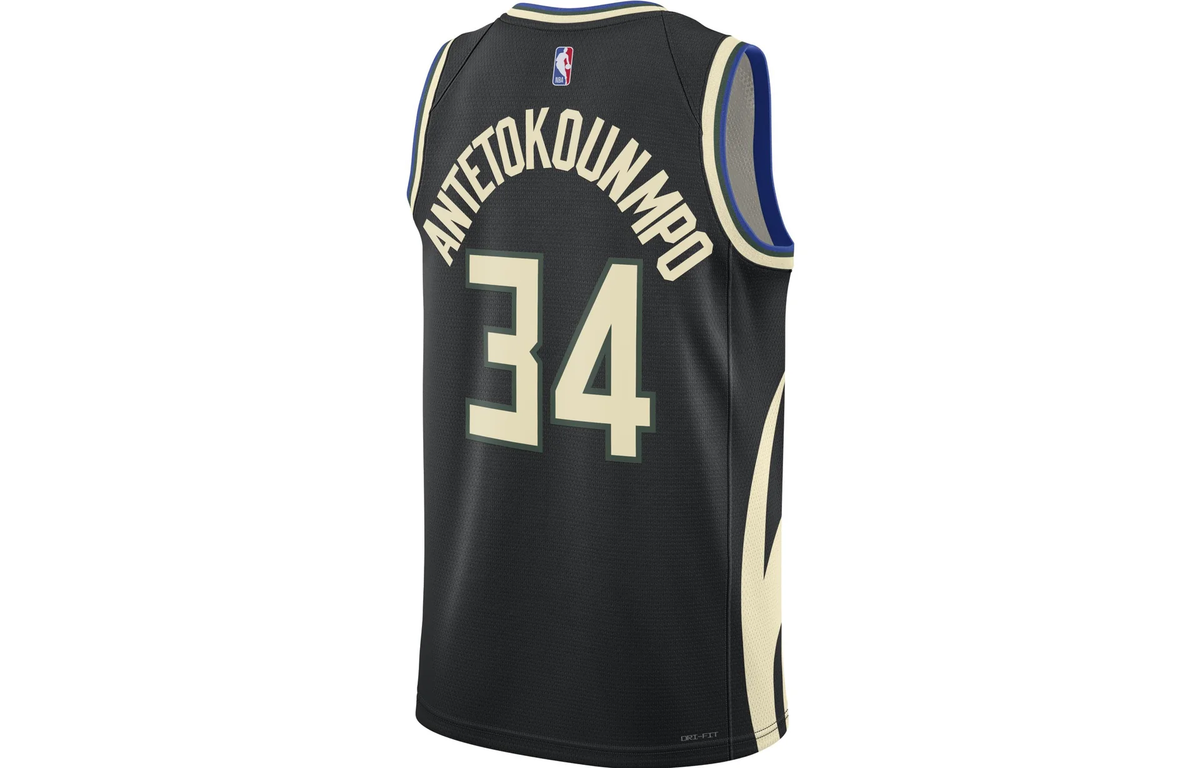 Air Jordan Dri-FIT NBA Giannis Antetokounmpo Swingman Jersey - Black - DO9533-010