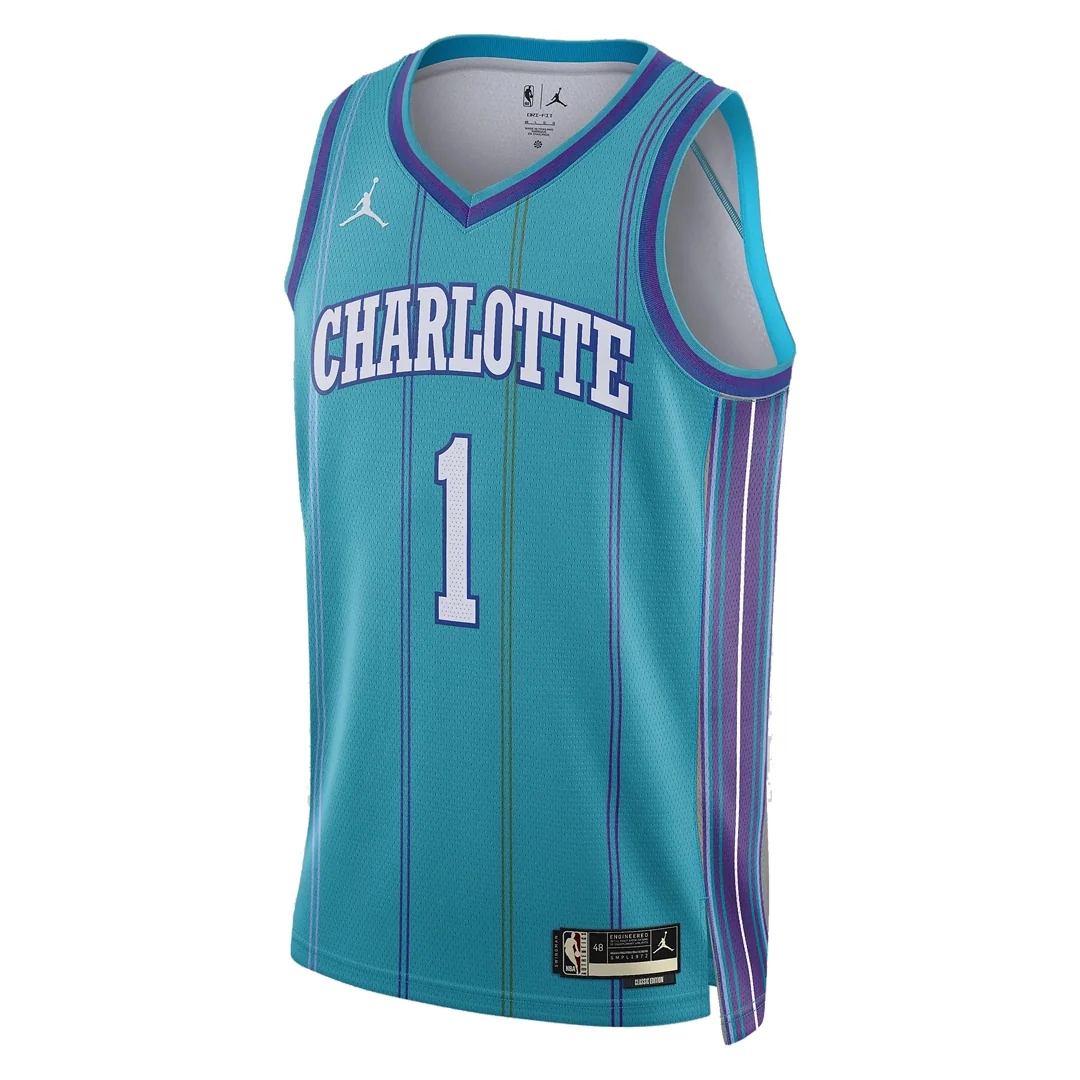 Air Jordan Dri-FIT x NBA LaMelo Ball Charlotte Hornets 2023/24 Swingman Jersey #1 – Teal