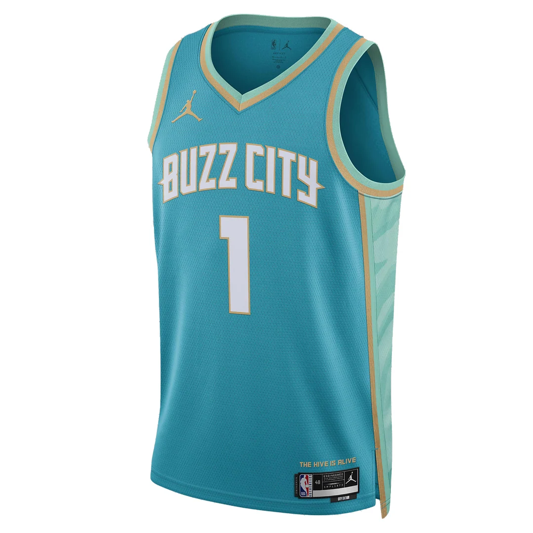 Jordan Brand Dri-FIT NBA LaMelo Ball Charlotte Hornets 2023/24 City Edition Swingman Jersey #1 – DX8496-415
